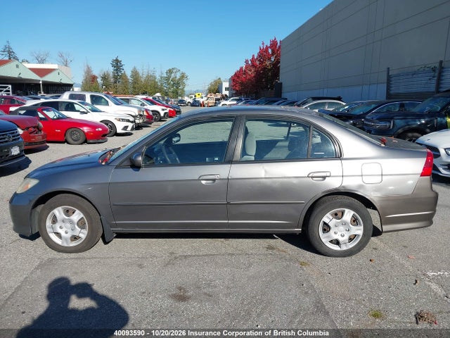 40093590 :رقم المزاد ، 2HGES16654H905712 vin ، 2004 Honda Civic مزاد بيع
