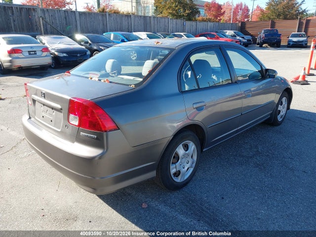 40093590 :رقم المزاد ، 2HGES16654H905712 vin ، 2004 Honda Civic مزاد بيع