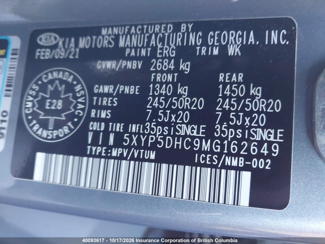 KIA Telluride Sx 2021 5XYP5DHC9MG162649 Image 9