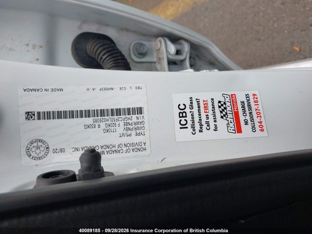 2HGFC2F50LH029385 Honda Civic Lx