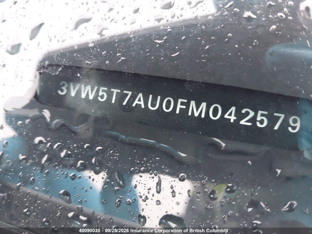 Aukcja sprzedaży 2015 Volkswagen Gti, vin: 3VW5T7AU0FM042579, numer aukcji: 40090030