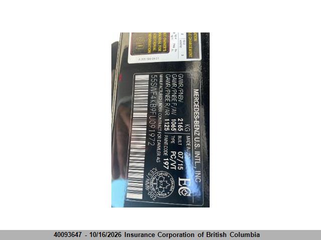 55SWF4KB9FU091972 Mercedes-Benz C 300 4mati