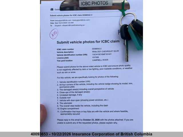 2021 Chevrolet Silverado K3500 მანქანა იყიდება აუქციონზე, vin: 1GC4YSEY6MF181421, აუქციონის ნომერი: 40093653