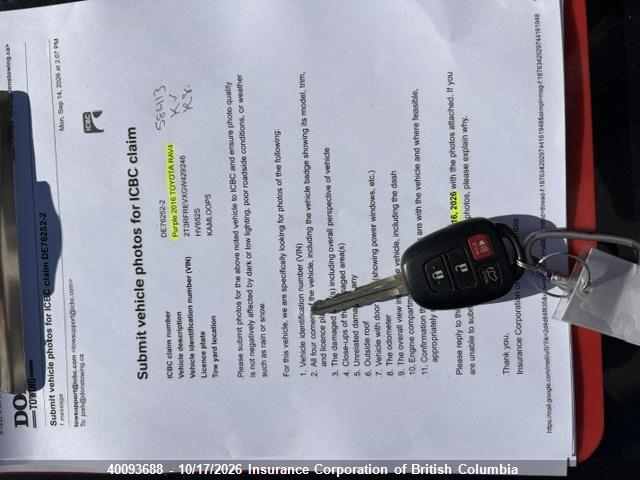 Toyota RAV4 2016 2T3RFREVXGW429246 Image 15