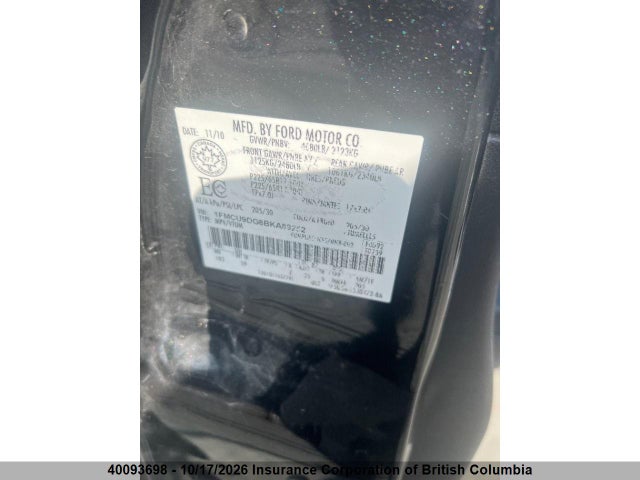 Продаж на аукціоні авто 2011 Ford Escape Xlt, vin: 1FMCU9DG8BKA89252, номер лоту: 40093698
