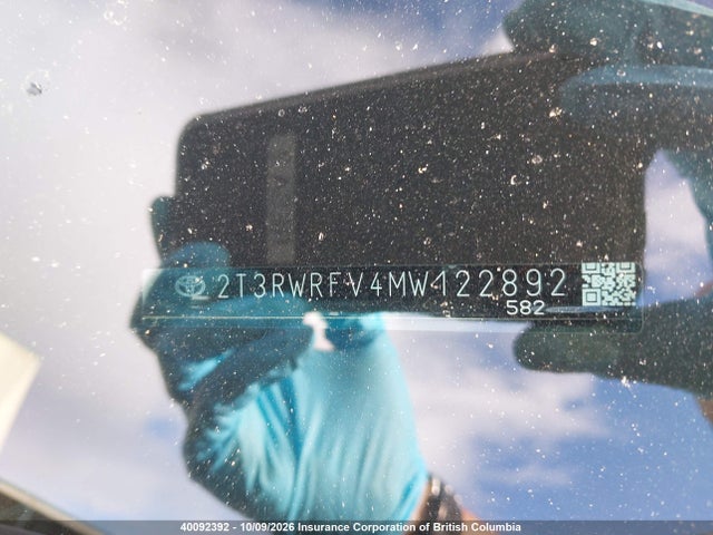2T3RWRFV4MW122892 Toyota Rav4 Xle