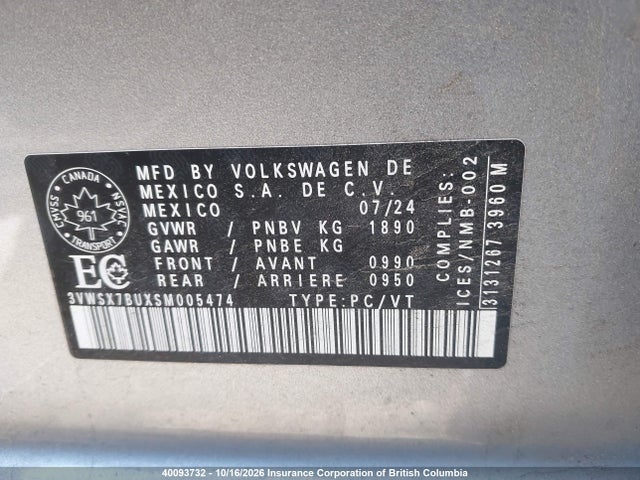 Volkswagen Jetta 2025 3VWSX7BUXSM005474 Image 9