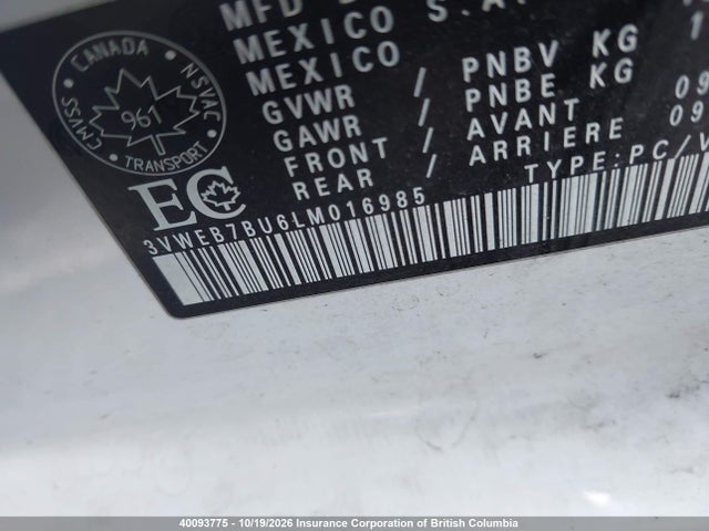 Volkswagen Jetta 2020 3VWEB7BU6LM016985 Image 9