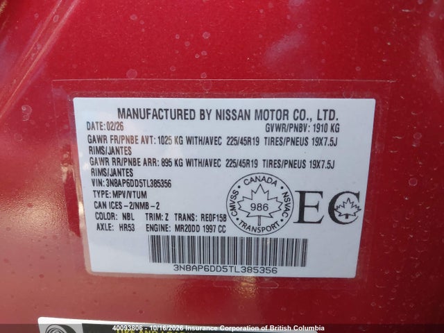 3N8AP6DD5TL385356 Nissan Kicks