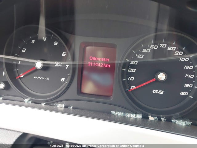 40089631 :رقم المزاد ، 6G2ER57788L140925 vin ، 2008 Pontiac G8 مزاد بيع
