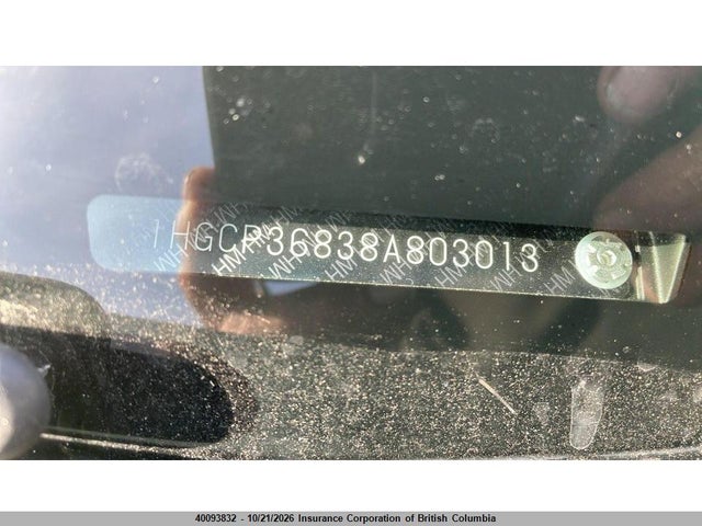 Aukcja sprzedaży 2008 Honda Accord Exl, vin: 1HGCP36838A803013, numer aukcji: 40093832