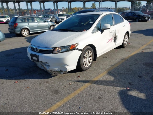 Aukcja sprzedaży 2012 Honda Civic, vin: 2HGFB2F40CH062364, numer aukcji: 40093840