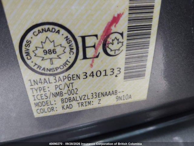 1N4AL3AP6EN340133 Nissan Altima 2.5/s/sv/sl