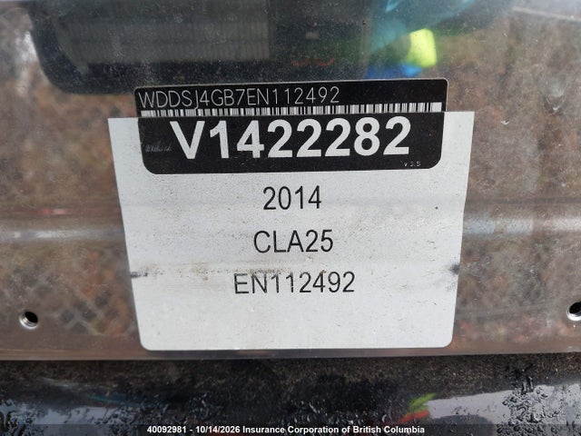 WDDSJ4GB7EN112492 Mercedes-Benz CLA 250 4MATIC