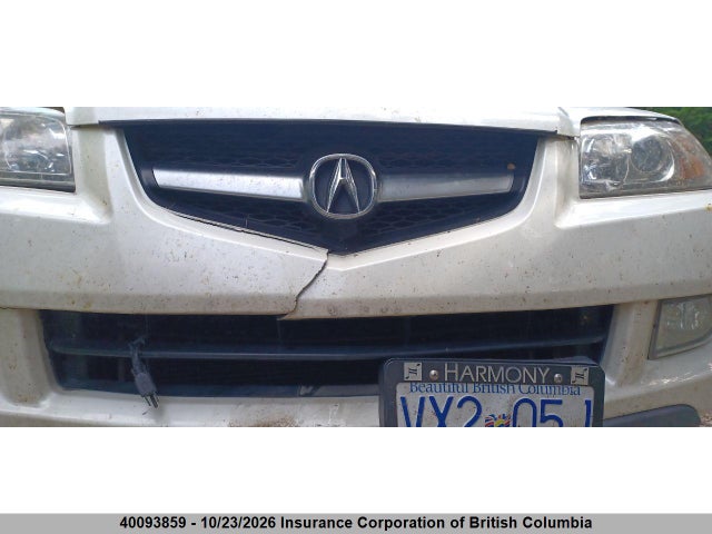 40093859 :رقم المزاد ، 2HNYD18955H000735 vin ، 2005 Acura Mdx مزاد بيع