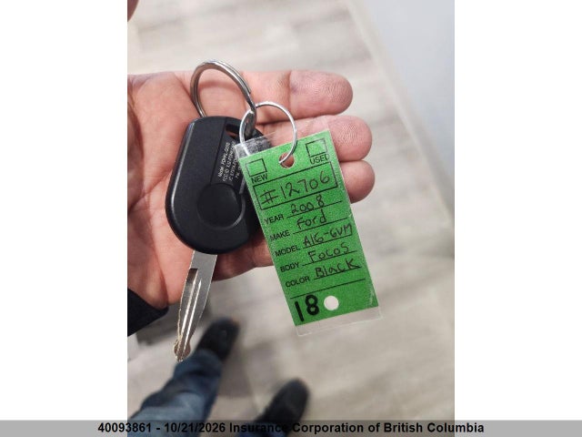40093861 :رقم المزاد ، 1FAHP33N38W262083 vin ، 2008 Ford Focus مزاد بيع
