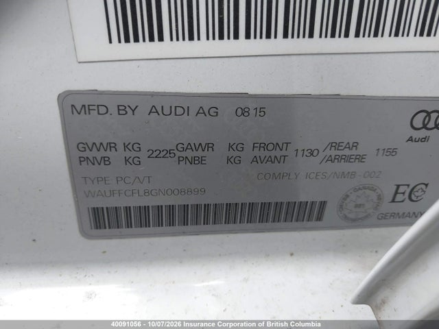 WAUFFCFL8GN008899 Audi A4 Progressiv Plus