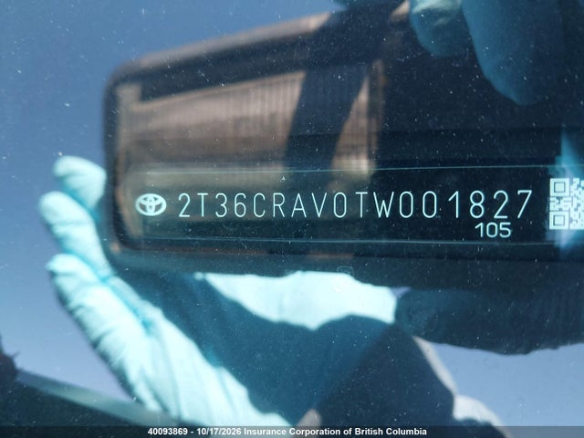 40093869 :رقم المزاد ، 2T36CRAV0TW001827 vin ، 2026 Toyota Rav4 مزاد بيع