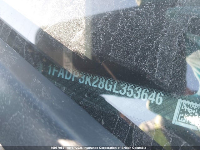 40087956 :رقم المزاد ، 1FADP3K28GL353646 vin ، 2016 Ford Focus Se مزاد بيع