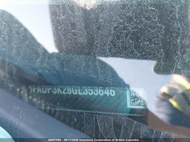 40087956 :رقم المزاد ، 1FADP3K28GL353646 vin ، 2016 Ford Focus Se مزاد بيع