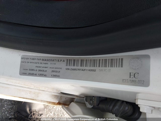 Maserati Ghibli S/q4 2015 ZAM57RTA2F1142052 Image 9