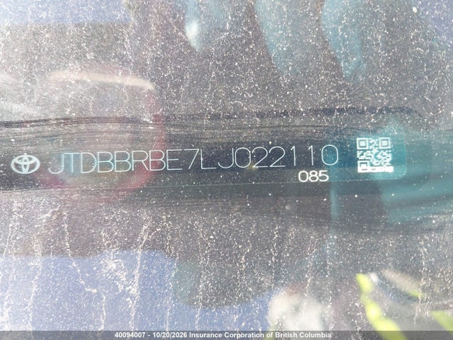 JTDBBRBE7LJ022110 Toyota Corolla Hybrid