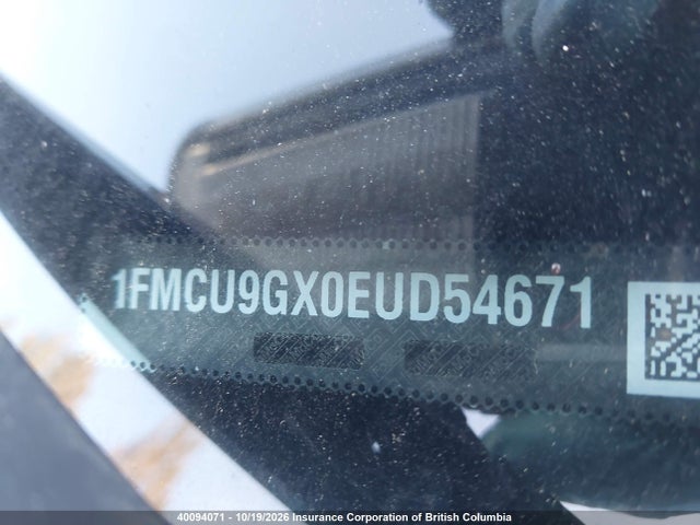 Продаж на аукціоні авто 2014 Ford Escape Se, vin: 1FMCU9GX0EUD54671, номер лоту: 40094071