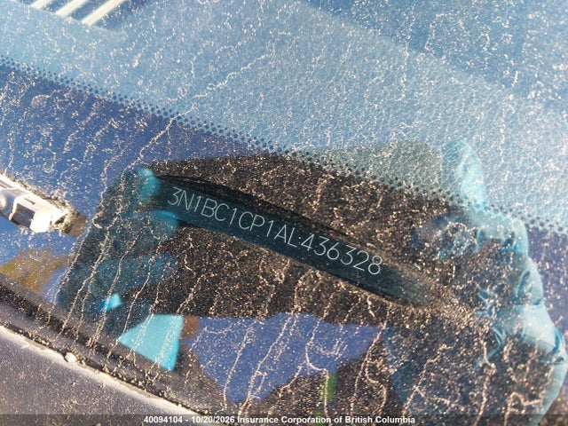 40094104 :رقم المزاد ، 3N1BC1CP1AL436328 vin ، 2010 Nissan Versa مزاد بيع