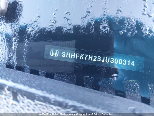 SHHFK7H23JU300314 Honda Civic