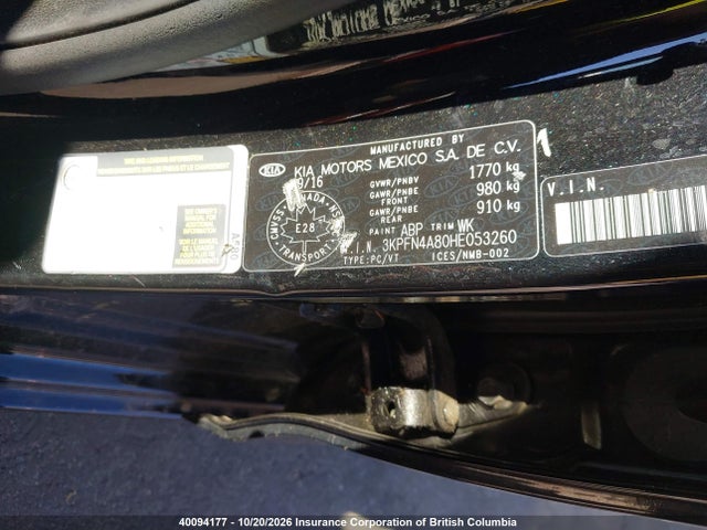 KIA Forte 2017 3KPFN4A80HE053260 Image 9