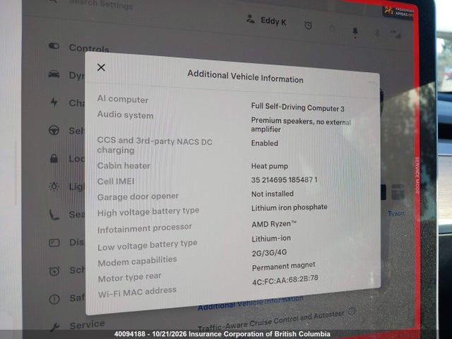 Tesla MODEL 3 2022 5YJ3E1EAXNF341517 Image 7