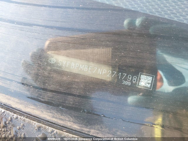 Aukcja sprzedaży 2022 Toyota Corolla Le/xle, vin: 5YFBPMBE7NP271798, numer aukcji: 40094225