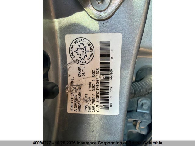Honda Civic 2016 2HGFC1F49GH111378 Image 13