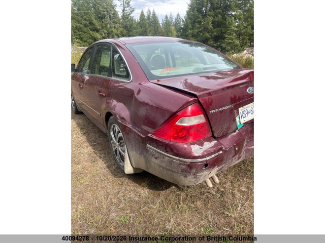2005 Ford 500 მანქანა იყიდება აუქციონზე, vin: 1FAHP25155G130503, აუქციონის ნომერი: 40094278