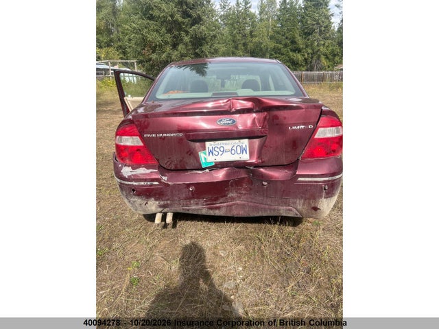 2005 Ford 500 მანქანა იყიდება აუქციონზე, vin: 1FAHP25155G130503, აუქციონის ნომერი: 40094278