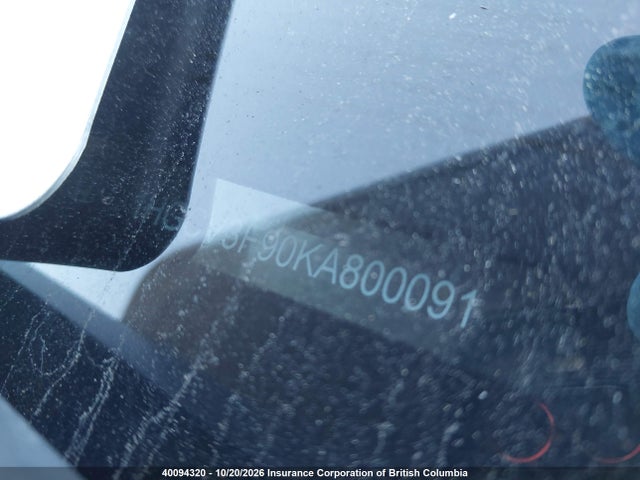 40094320 :رقم المزاد ، 1HGCV3F90KA800091 vin ، 2019 Honda Accord Touring Hybrid مزاد بيع