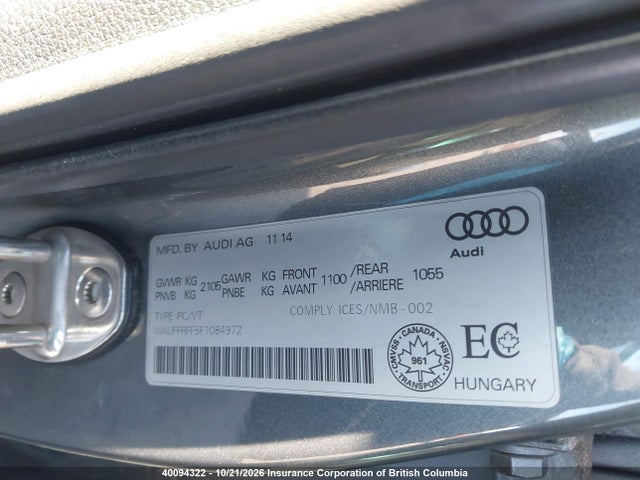 Audi S3 2015 WAUFFRFF5F1084972 Image 9
