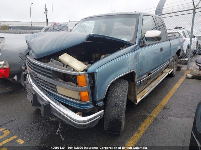 40093130 :رقم المزاد ، 2GCEK19K5N1182817 vin ، 1992 Chevrolet Gmt-400 K1500 مزاد بيع