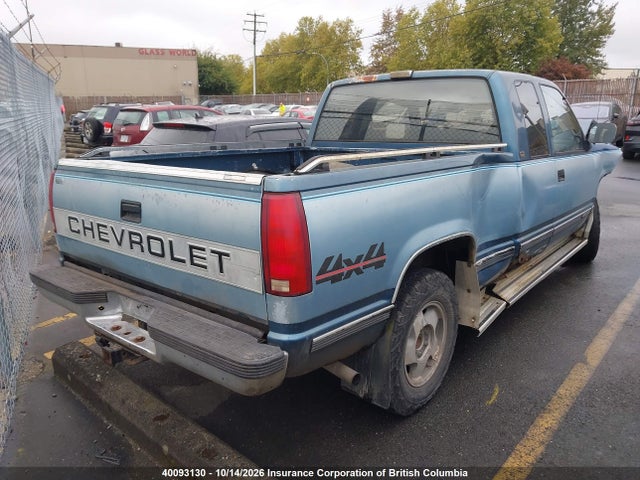 40093130 :رقم المزاد ، 2GCEK19K5N1182817 vin ، 1992 Chevrolet Gmt-400 K1500 مزاد بيع