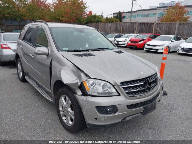 40091222 :رقم المزاد ، 4JGBB86E67A273058 vin ، 2007 Mercedes-benz Ml 350 مزاد بيع