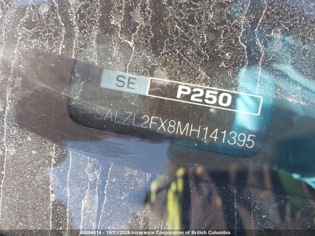 Land Rover Range Rover Evoque R-dynamic Se 2021 SALZL2FX8MH141395 Image 20