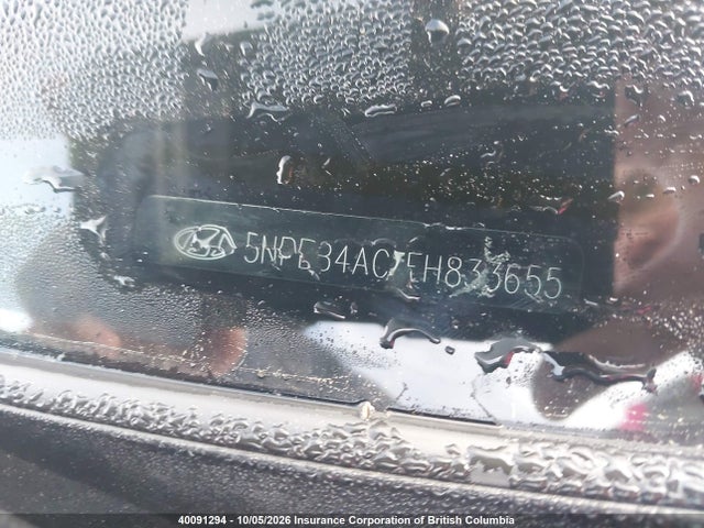 Aukcja sprzedaży 2014 Hyundai Sonata Gls, vin: 5NPEB4AC1EH833655, numer aukcji: 40091294