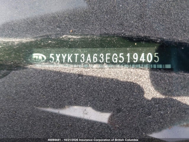 40094441 :رقم المزاد ، 5XYKT3A63EG519405 vin ، 2014 Kia Sorento Lx/se مزاد بيع
