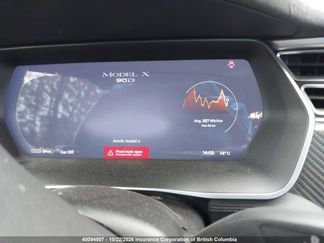 40094507 :رقم المزاد ، 5YJXCBE25GF017920 vin ، 2016 Tesla Model X Awd/standard Range مزاد بيع
