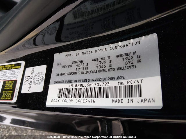 Mazda 3 Preferred 2021 JM1BPBLL9M1305793 Image 9