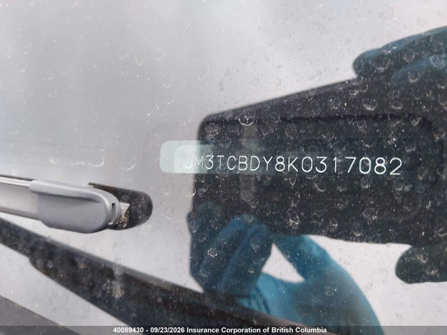 40089430 :رقم المزاد ، JM3TCBDY8K0317082 vin ، 2019 Mazda Cx-9 Grand Touring مزاد بيع