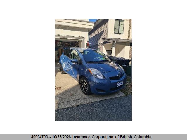 40094705 :رقم المزاد ، JTDKT4K30A5307199 vin ، 2010 Toyota Yaris مزاد بيع