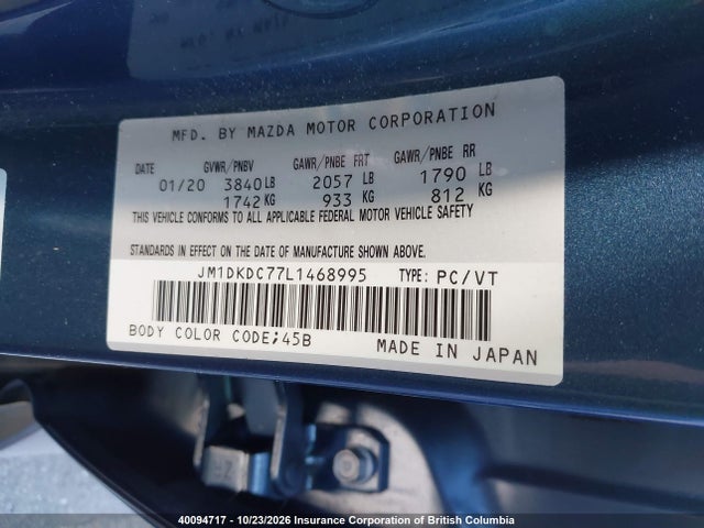 JM1DKDC77L1468995 Mazda CX-3