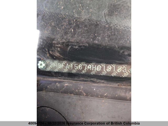 40094724 :رقم المزاد ، 2HGFA15679H013123 vin ، 2009 Honda Civic مزاد بيع