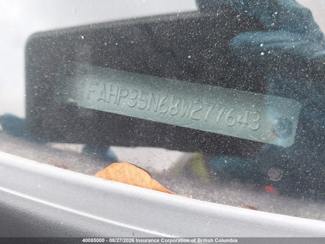 Продаж на аукціоні авто 2008 Ford Focus Se/sel/ses, vin: 1FAHP35N68W277643, номер лоту: 40085000